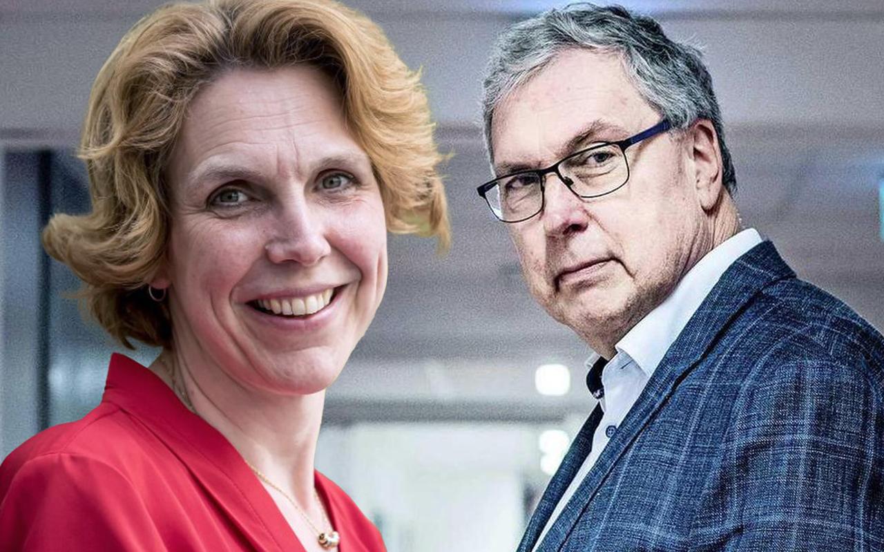 UMCG-virologen Coretta van Leer (l) en Bert Niesters. UMCG-virologen Coretta van Leer (l) en Bert Niesters.