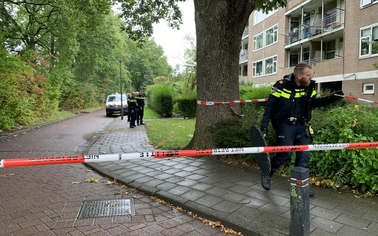 Politieonderzoek aan de Gouwe na het geweldsincident.