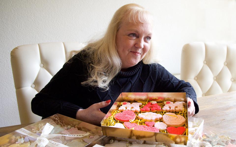 Yvonne Rust: ,,Voor een box met twaalf koekjes ben ik zo drie uur bezig.”