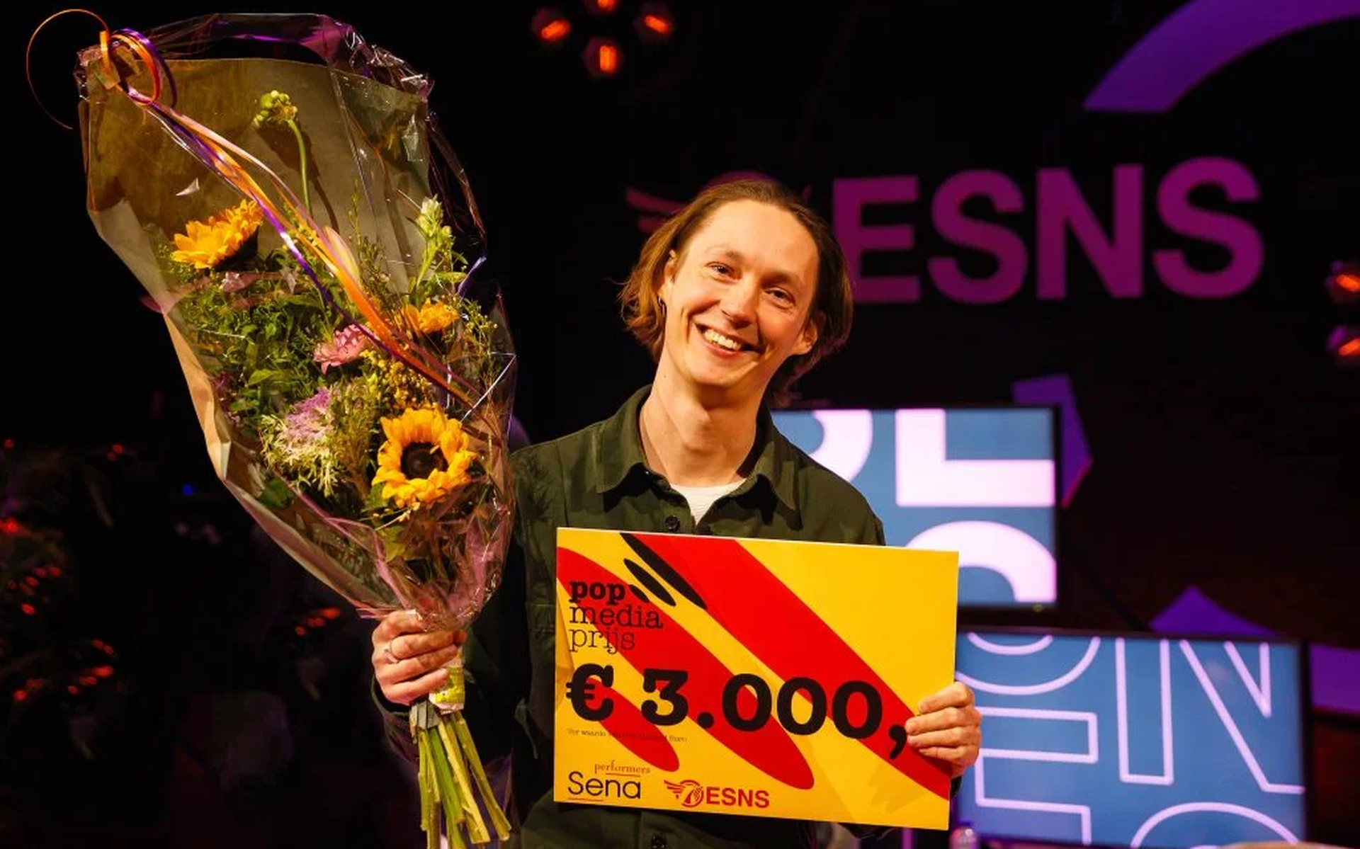 Timo Pisart, winnaar van de Pop Media Prijs 2021. 