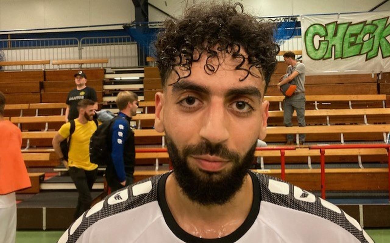 Mehdi Charaf-Eddine, aanvaller van Leekster Eagles die eenmaal scoorde in Egmond Mehdi Charaf-Eddine, aanvaller van Leekster Eagles die eenmaal scoorde in Egmond