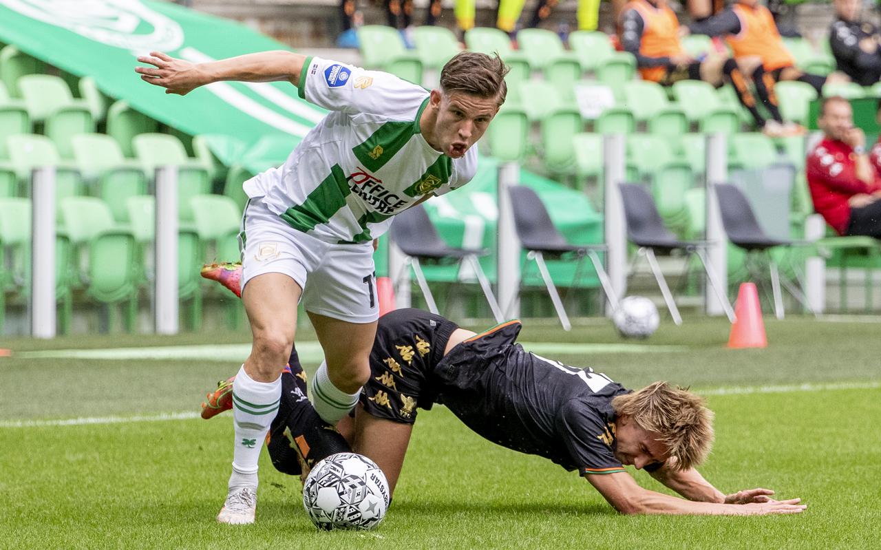 Tomas Suslov van FC Groningen in actie.