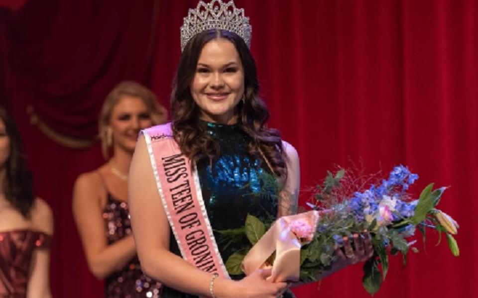 Niamh Werhoven werd gekroond tot Miss Teen of Groningen 2023.