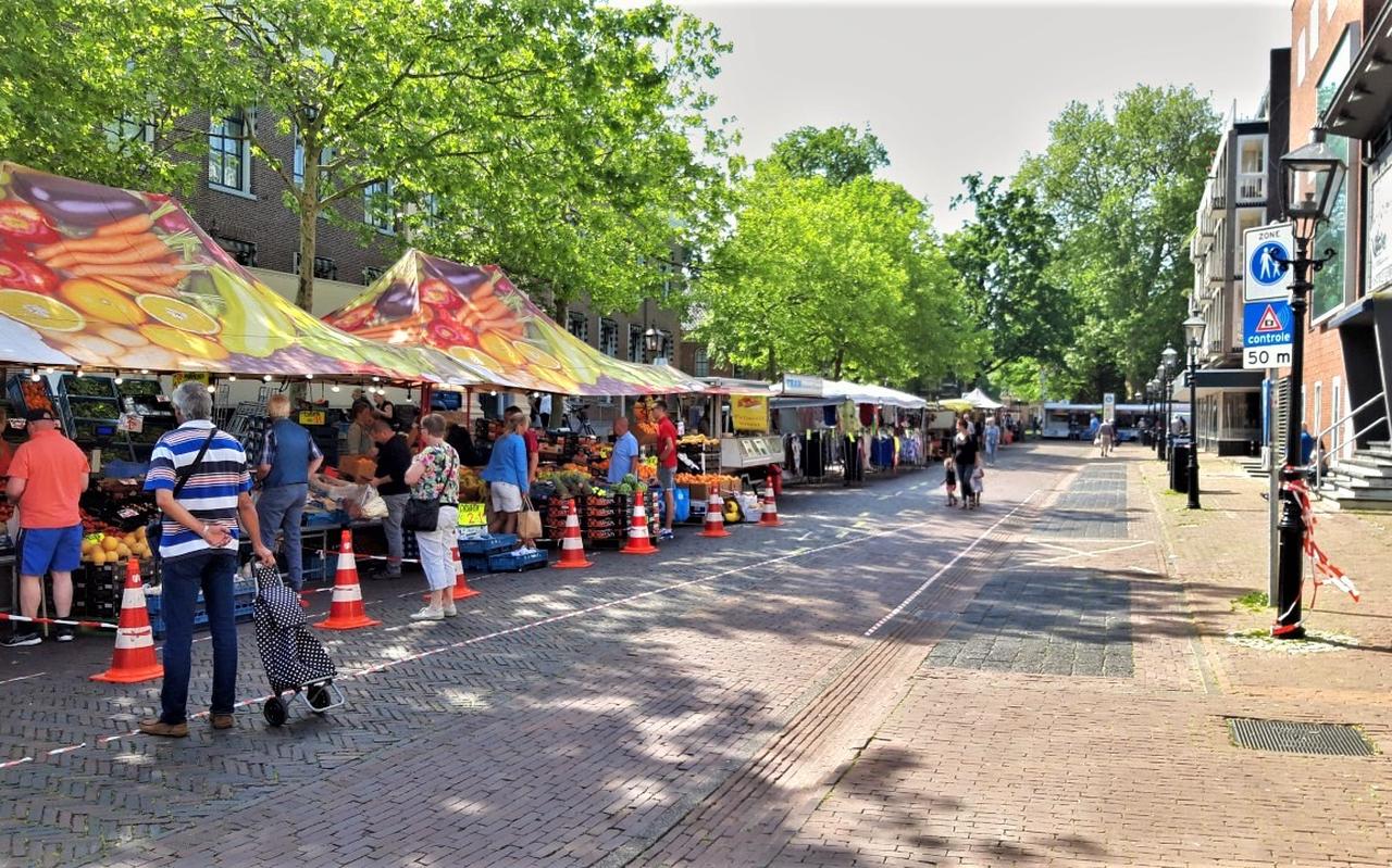 De markt in Assen. Foto: DVHN De markt in Assen. Foto: DVHN