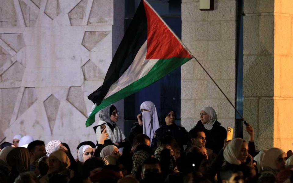 Pro-Palestijnse demonstranten in Amman, Jordanië.