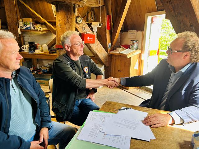 Chris Stuut uit Stadskanaal is de derde molenaar van molen De Onrust in Oude Pekela