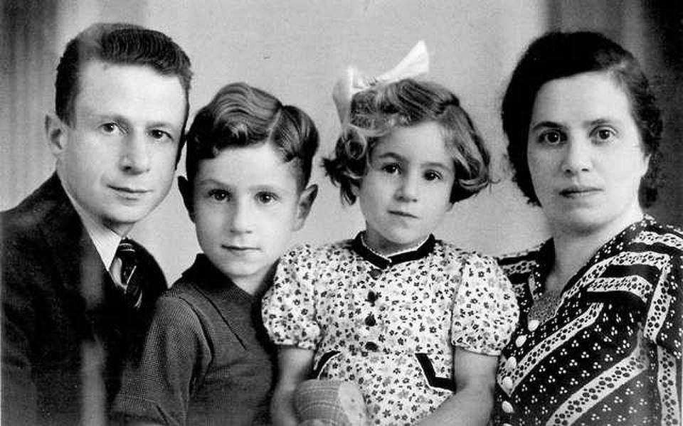 Het vermoorde Groningse gezin Van Dam. Met van links naar rechts: vader Louis, zoon Benjamin, dochter Jenny en moeder Adèle.