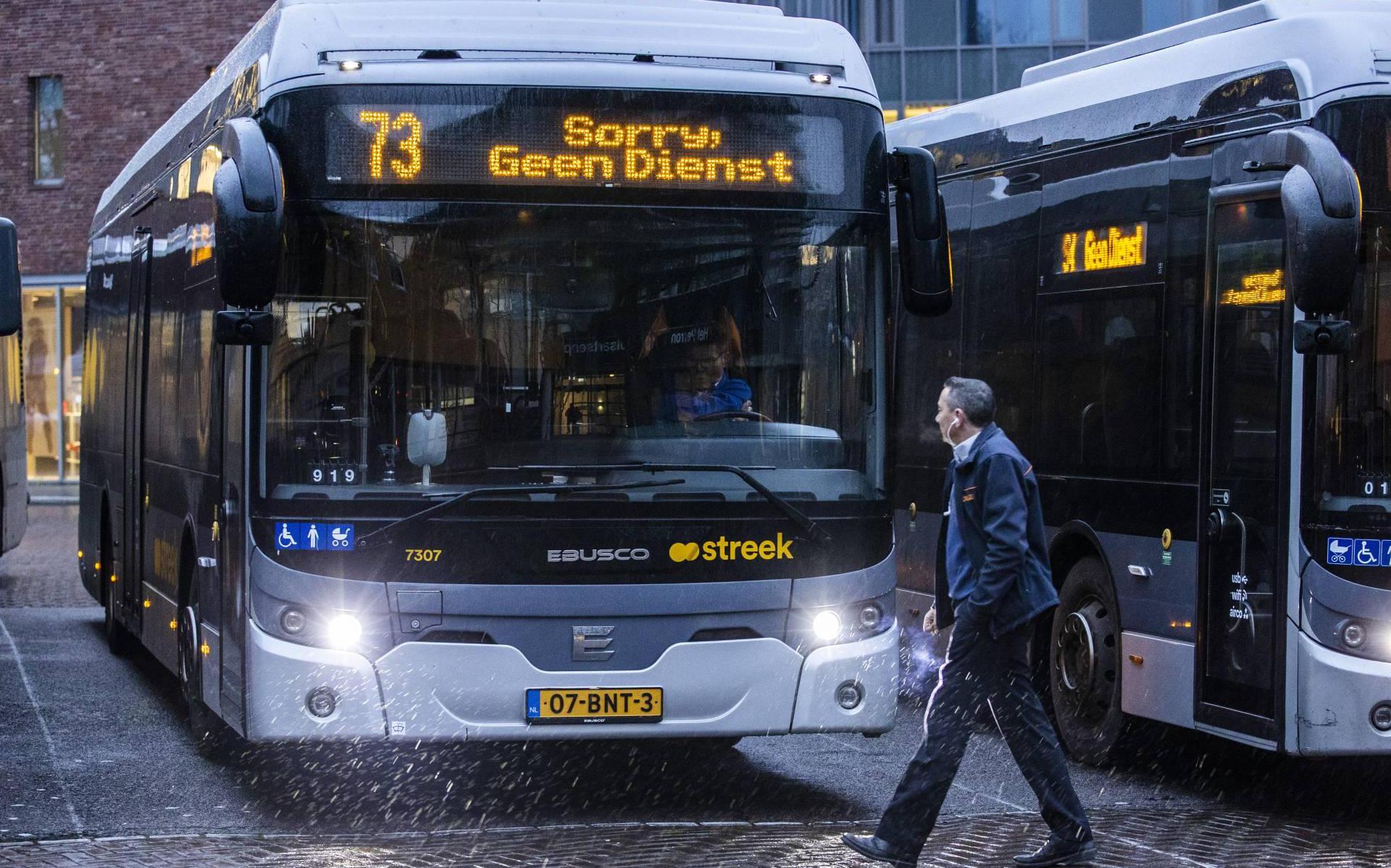 In Groningen rijdt zaterdag geen streekvervoer.