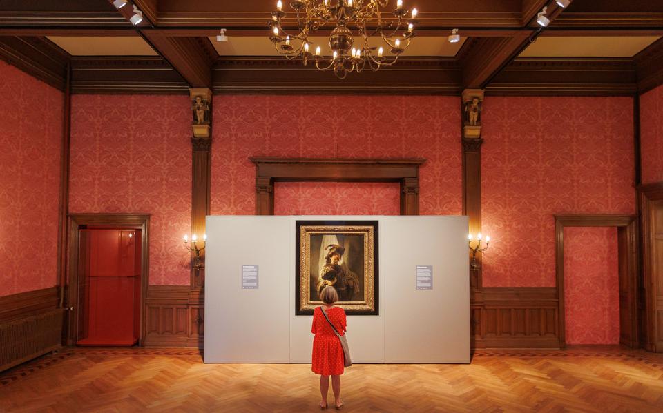 De Vaandeldrager van Rembrandt is een maand lang te zien in het Drents Museum.