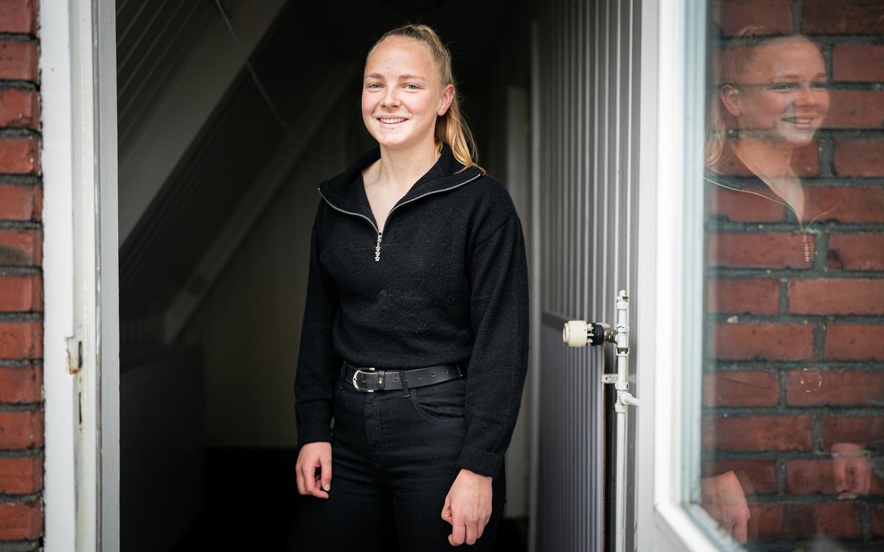 Lisanne Dik, voetbalster van ACV. Lisanne Dik, voetbalster van ACV.
