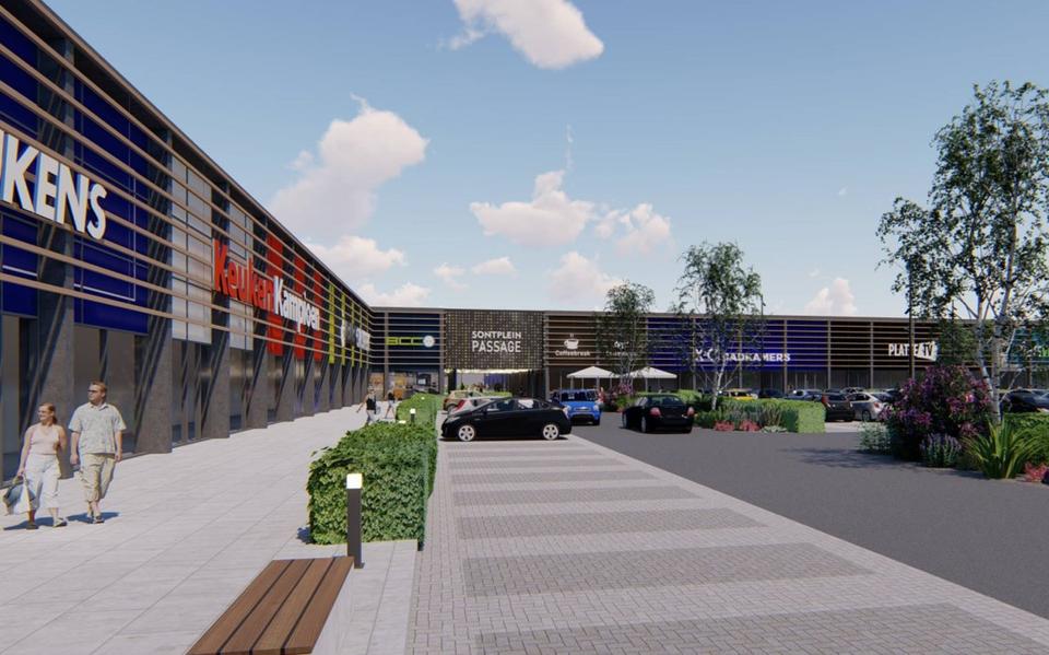 Het Sontplein nieuwe stijl.