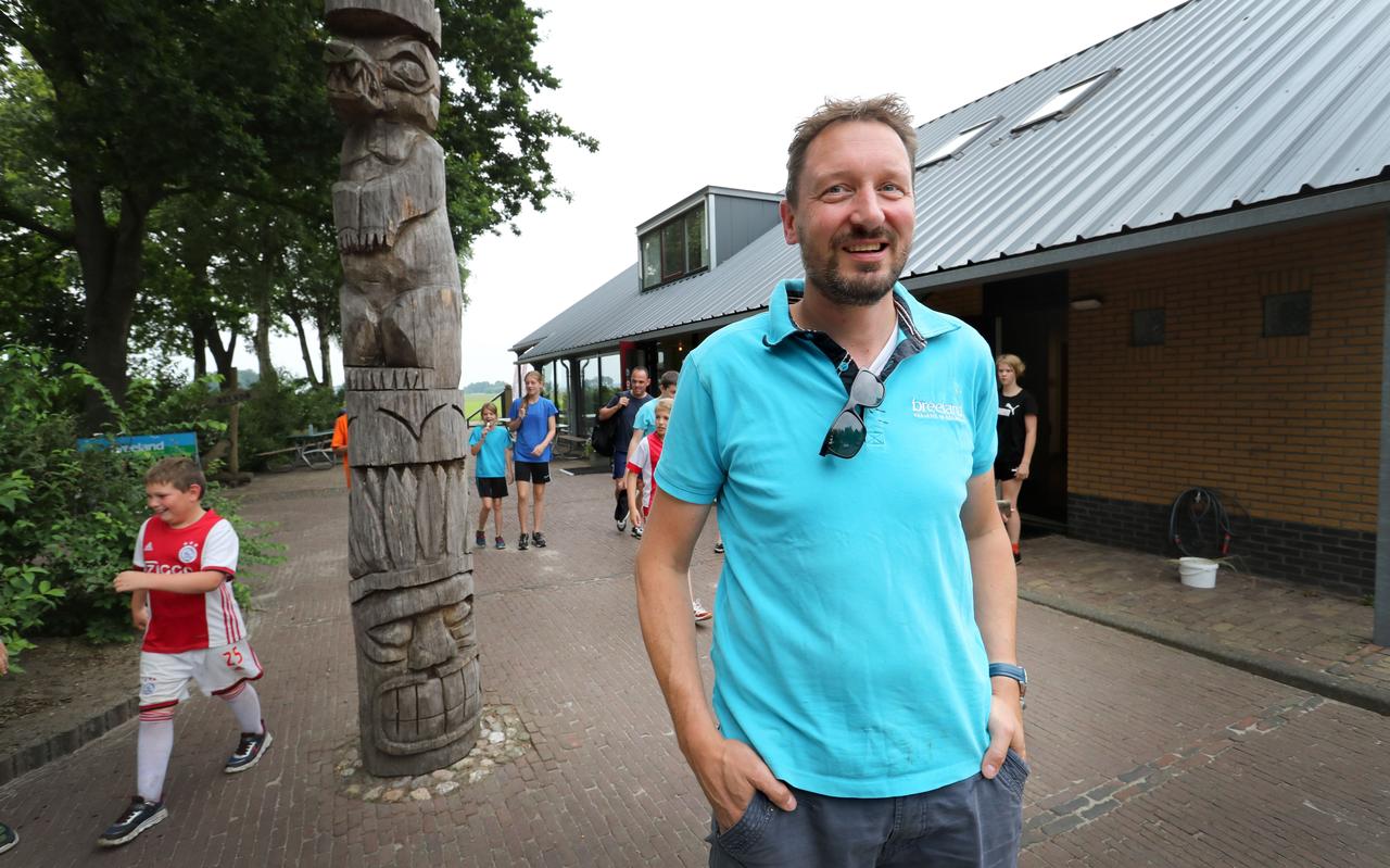 Dries Steenbergen van recreatiebedrijf Breedland. Dries Steenbergen van recreatiebedrijf Breedland.