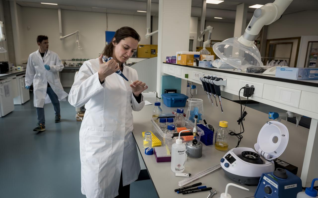 Linda Dijkshoorn, directeur en oprichter van EV Biotech in Groningen. Linda Dijkshoorn, directeur en oprichter van EV Biotech in Groningen.
