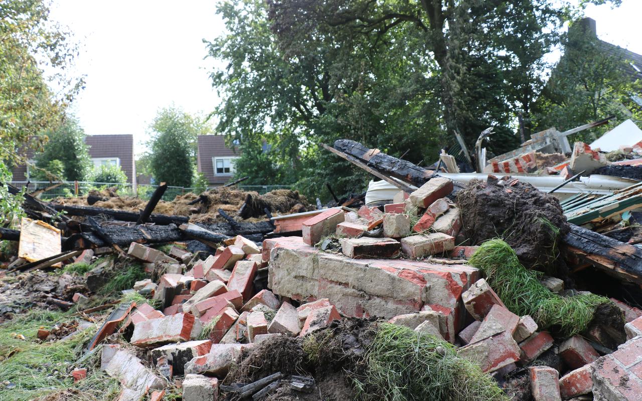 Afgebrande boerderij Zuidlaren.