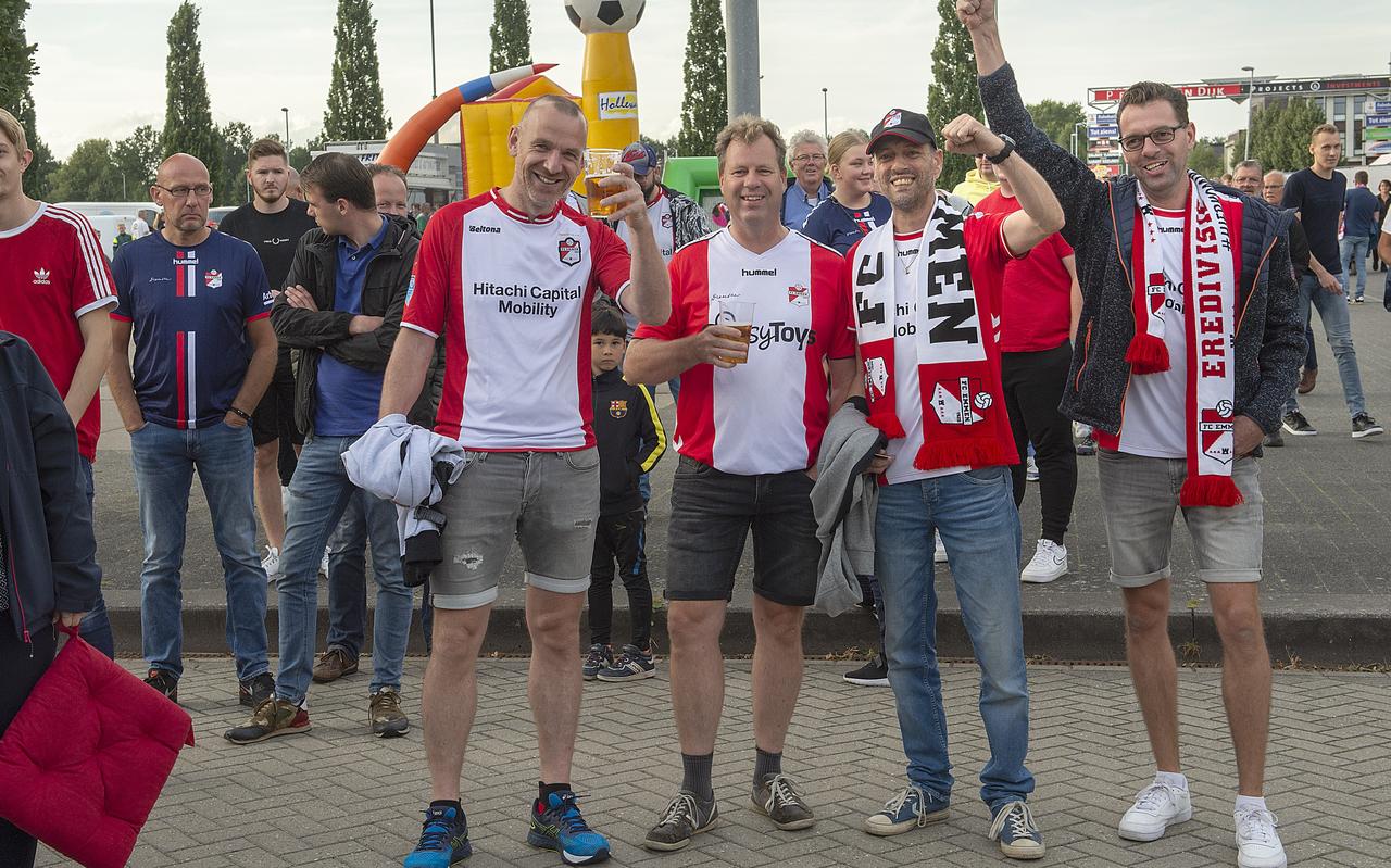 Ronald Janssen en de broers Nico, Hermann en Stefan Ahlers (van links naar rechts): ,,Wat hebben we dit gemist.’’ Ronald Janssen en de broers Nico, Hermann en Stefan Ahlers (van links naar rechts): ,,Wat hebben we dit gemist.’’