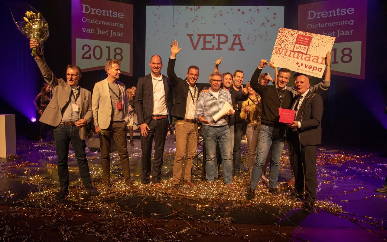 Vepa wint in 2018 de titel Drentse Onderneming van het Jaar.