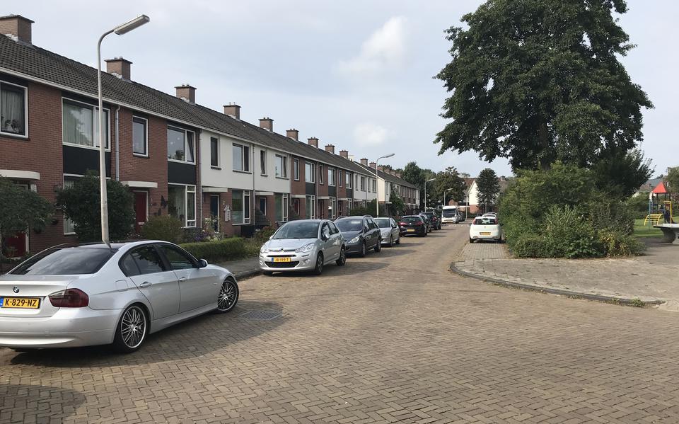 De Kometenlaan in Hoogeveen, waar het geweld plaatsvond.