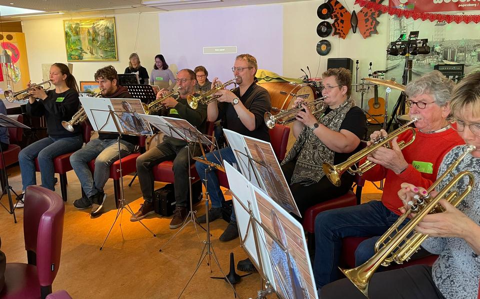 Sfeerbeeld van de eerste repetitie.