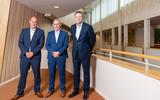 Rico Schans, Jan Schipper en Dennis Bouwman (vlnr) zijn de komende vier jaar wethouder in Midden-Drenthe.