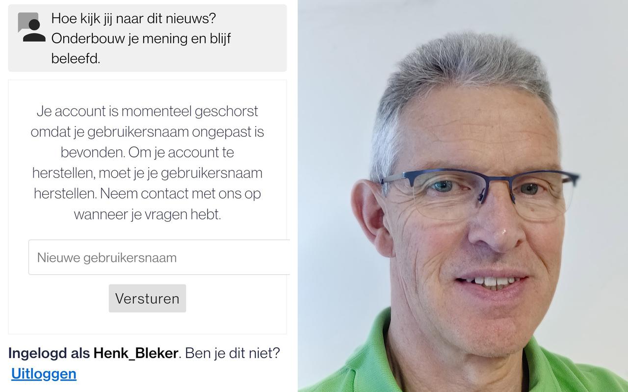 Henk Bleker heeft weer toegang tot NUjij na een tijdelijke schorsing van zijn account.