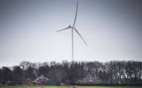 De eerste windturbine in de Drentse Monden en Oostermoer aan de Mondenweg tussen Nieuw-Buinen en Eerste Exloërmond.