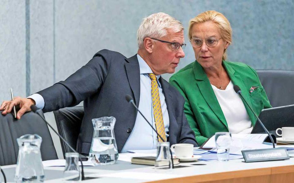 De minister van Financiën Sigrid Kaag en staatssecretaris Fiscaliteit Marnix van Rij.