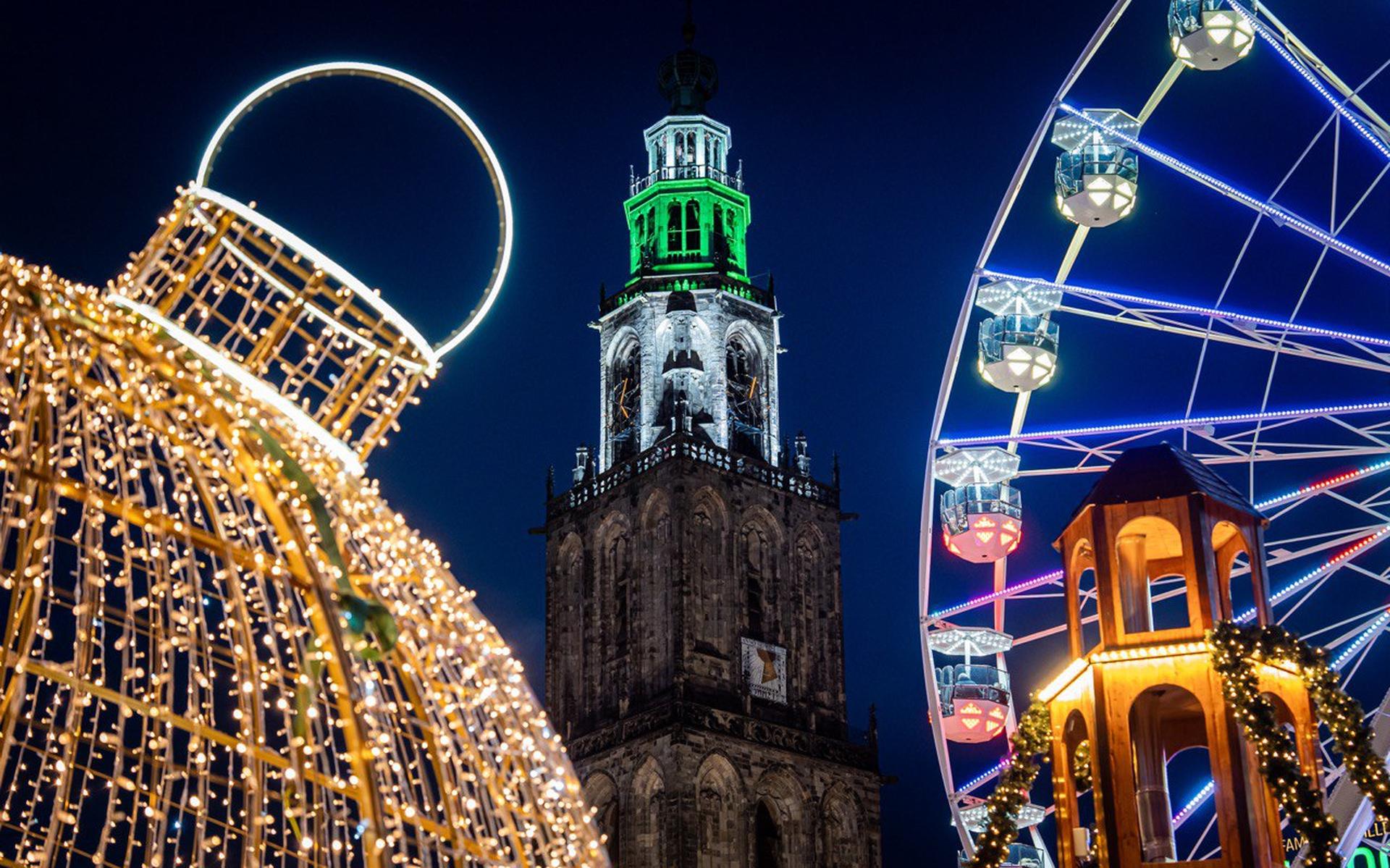 De Martinitoren verlicht! Zo ziet dat eruit. 'Hopelijk zegt Groningen