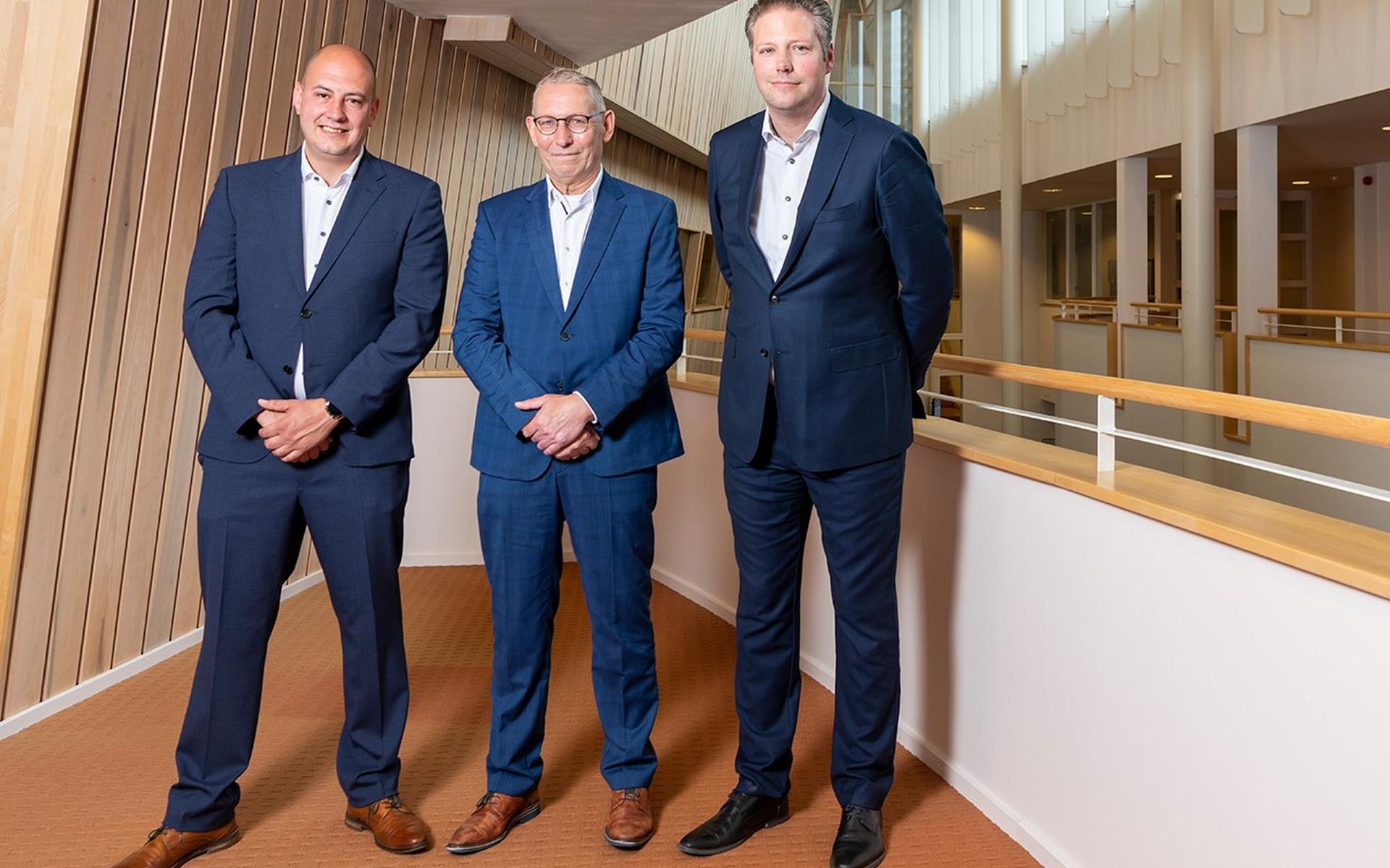 De drie wethouders, v.l.n.r. Rico Schans, Jan Schipper en Dennis Bouwman, hadden donderdag de meeste inbreng.