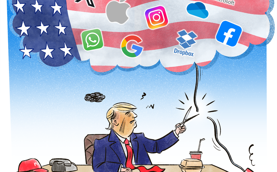 Nederlandse gemeenten leunen flink op Amerikaanse software - juist nu Trump er op ieder gewenst moment voor kan kiezen de verbinding af te sluiten.
