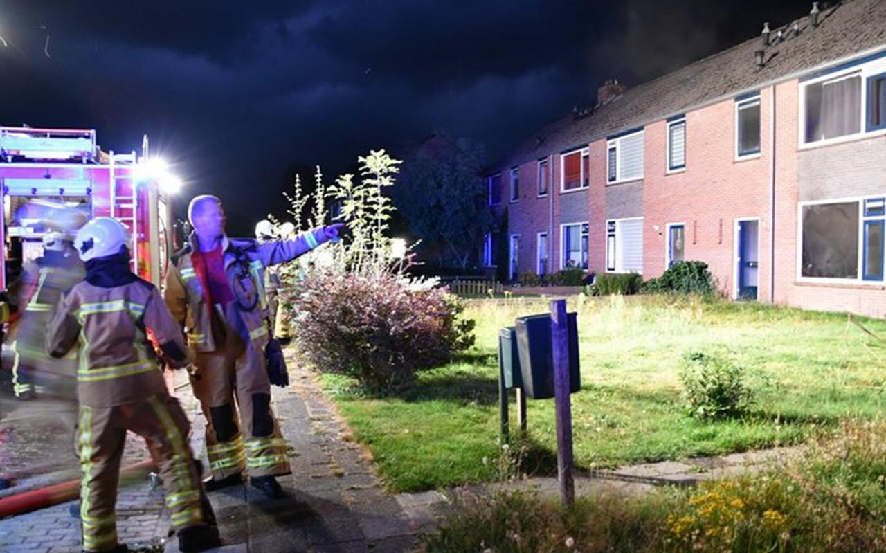 De brand in de woning in Smilde was vrij snel geblust. Foto: De Vries Media. 