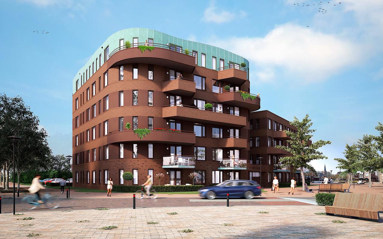 Het nieuwe appartementencomplex De Draverij.