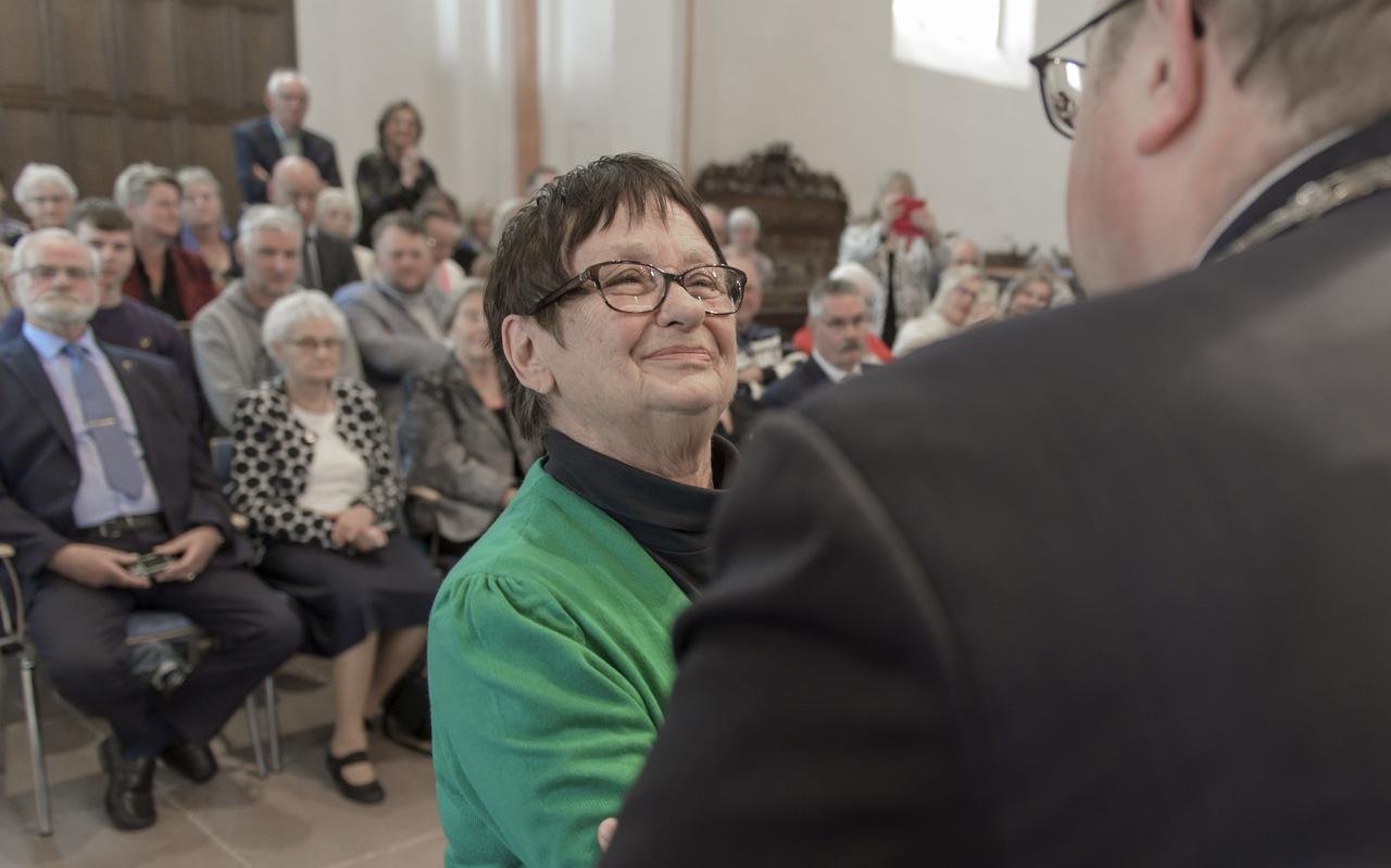 Eka Wildeman-Olthof (74) is een van de inwoners van de gemeente Eemsdelta die de Koninklijke Onderscheiding Lid in de Orde van Oranje Nassau heeft gekregen.