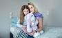 Warffum, vluchtelingen uit Oekraïne krijgen onderdak bij Warfheem.
OP FOTO: Roslana met dochter Sofia en beer Emily