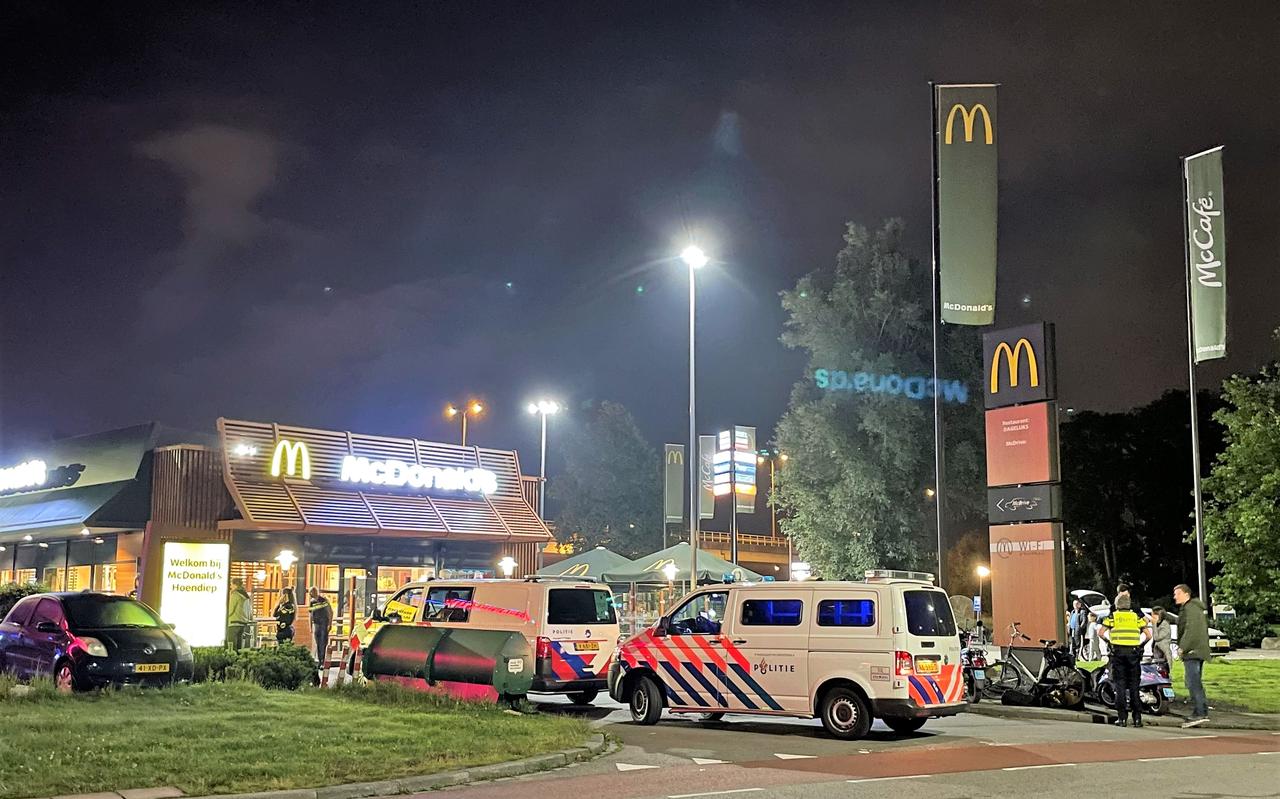 Het was chaos aan het Hoendiep in Groningen net na middernacht.