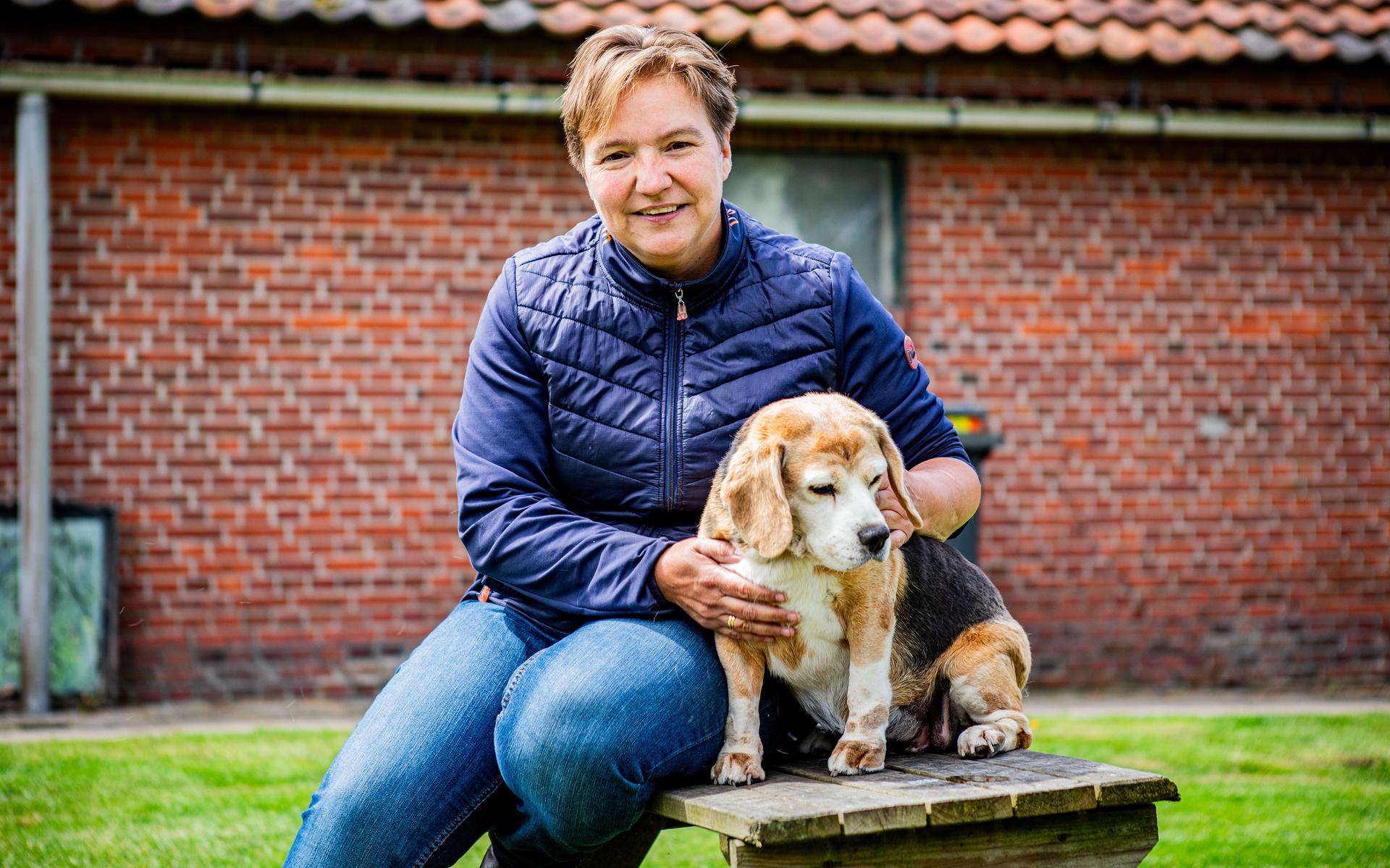 Annet Boonman (46) uit Bellingwolde werd gebeten door een hond