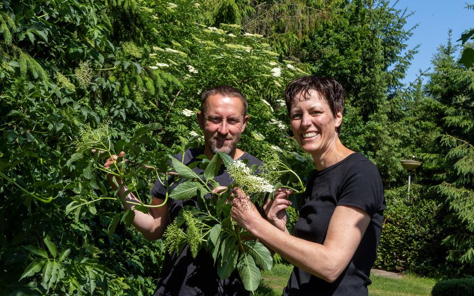 Tabitha en Michel Timmermans beheren niet alleen een minicamping, maar ook een voedselbos in Geesbrug.