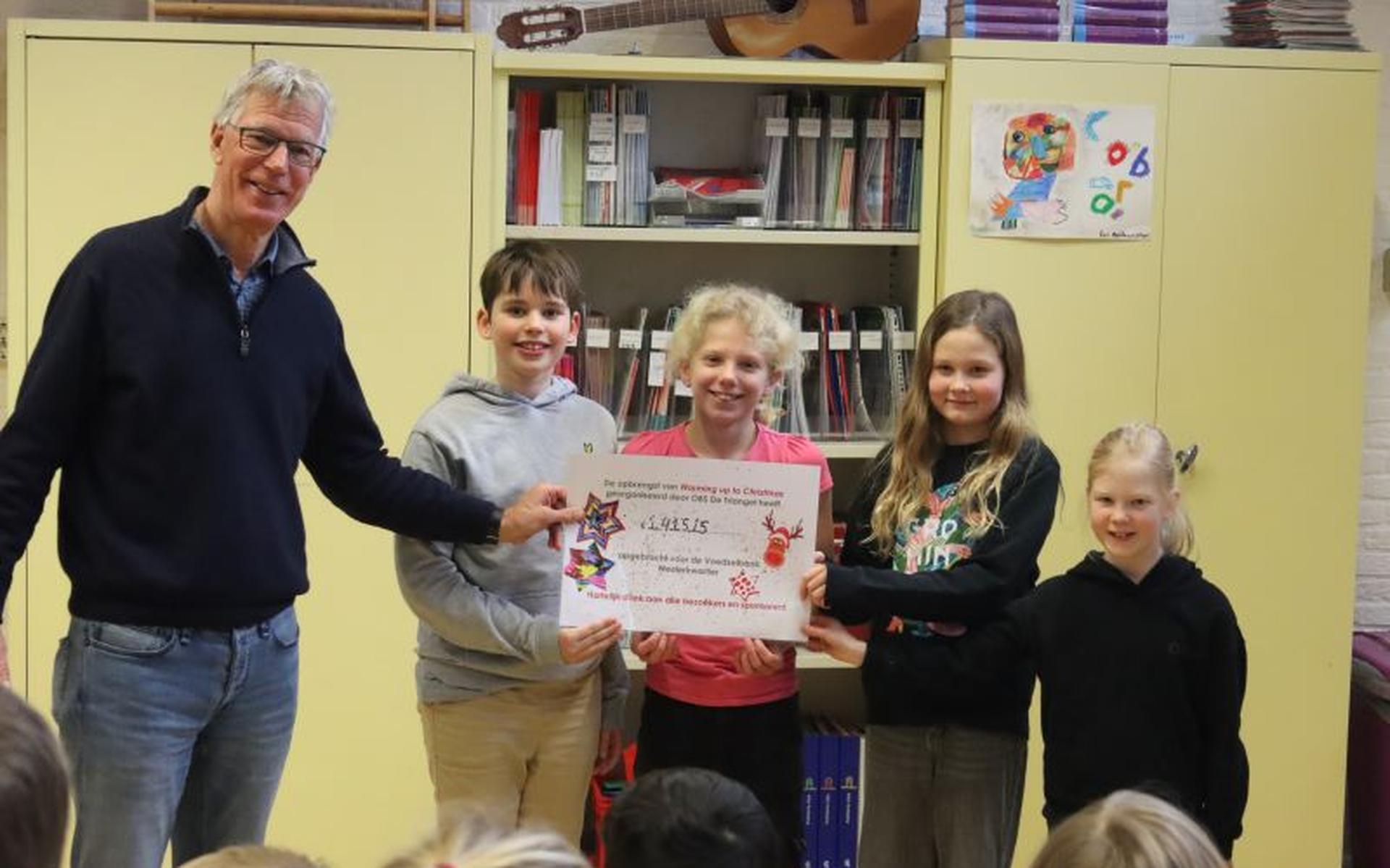 Kinderen obs De Triangel halen mooi bedrag binnen voor Voedselbank Westerkwartier