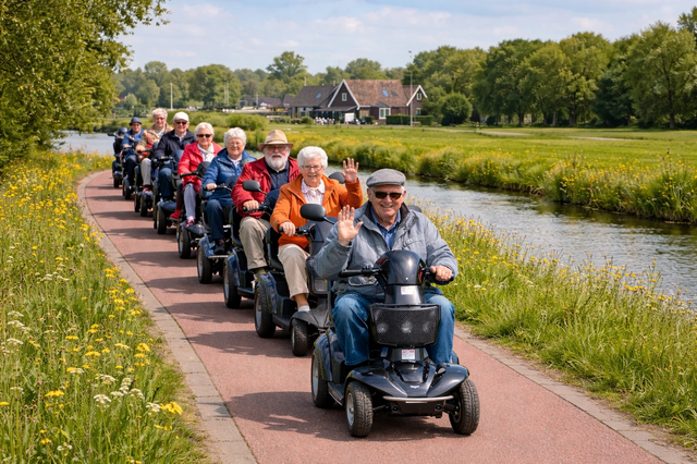 Seizoen Scootmobielritten 2026 van start in Noordenveld
