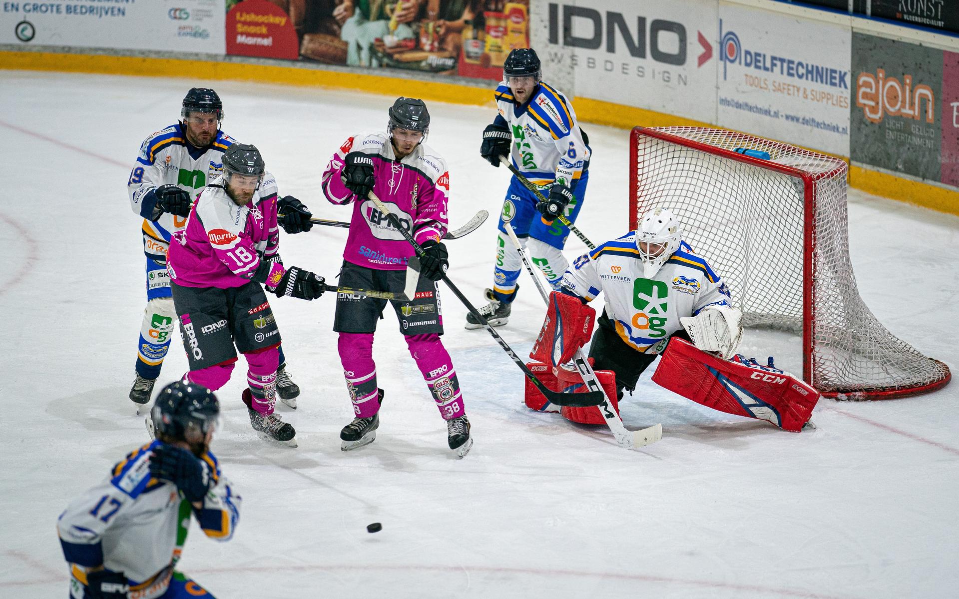 GIJS HEPRO Groningen eerder dit seizoen in actie tegen OG Capitals Leeuwarden