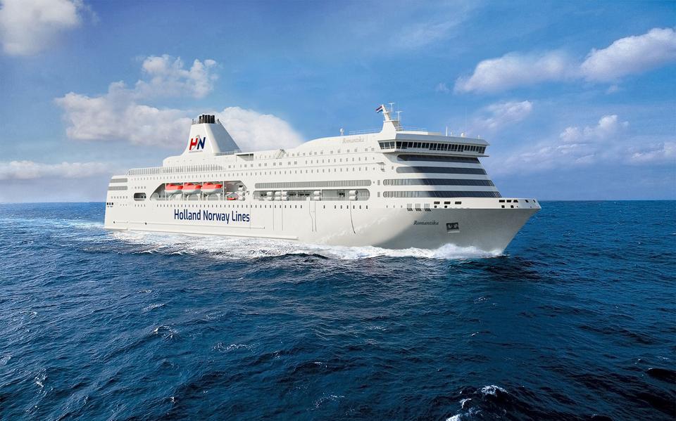 Veerboot MS Romantika Van Holland Norway Lines Arriveert Vrijdag In Eemshaven Nieuwe Veerdienst 