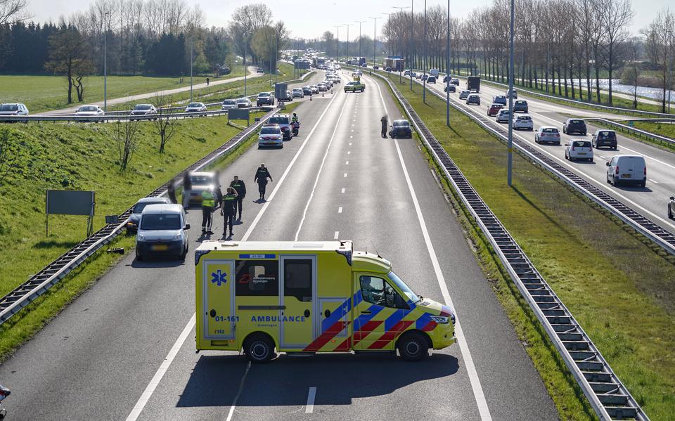 Twee ongelukken kort na elkaar op A7 bij Westpoort.