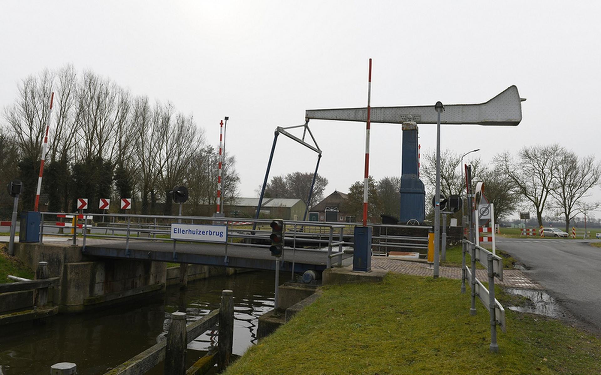 De Ellerhuizerbrug bij Bedum. Foto: Provincie Groningen