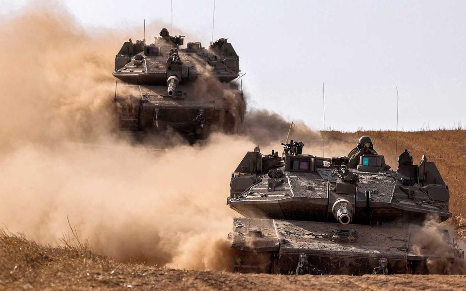 Israëlische tanks.