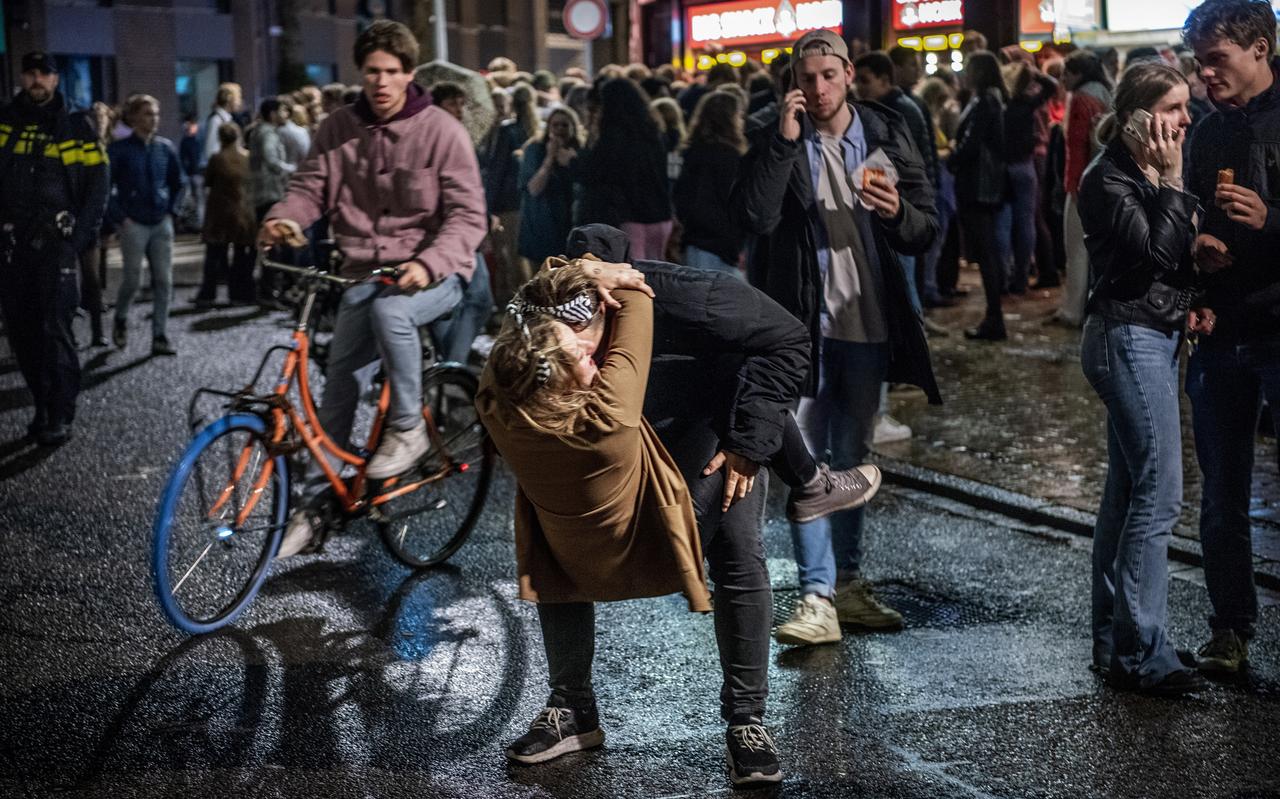Nachtelijke drukte. Nachtelijke drukte.