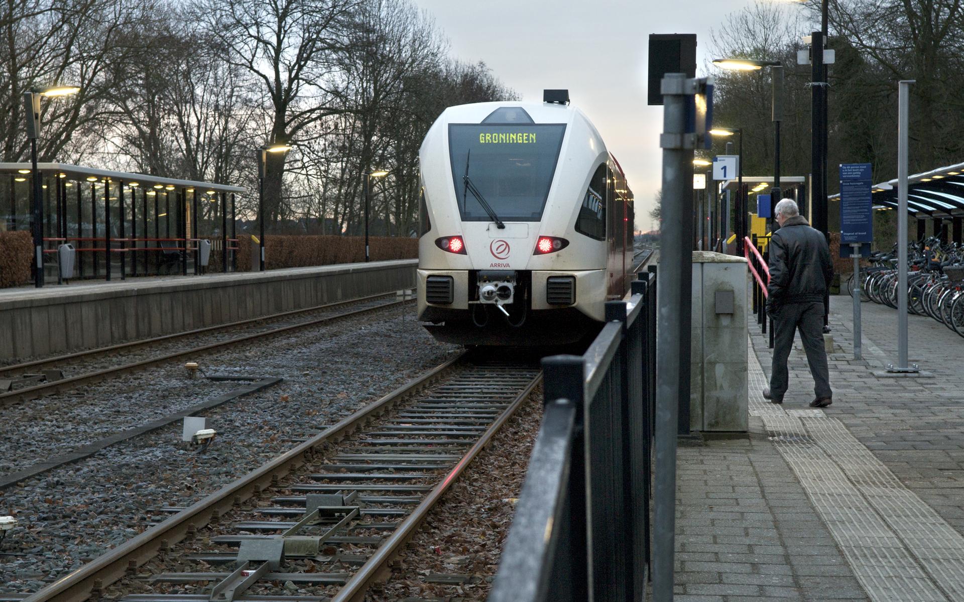 Het station in Zuidhorn. Foto DvhN/Archief