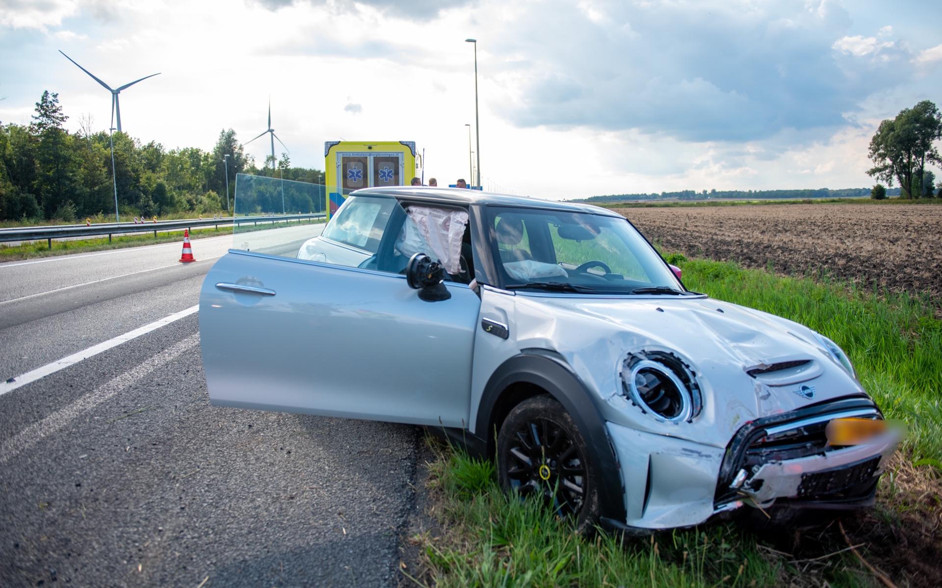 Auto van de weg op A7 tussen Scheemda en Zuidbroek - Dagblad van het Noorden