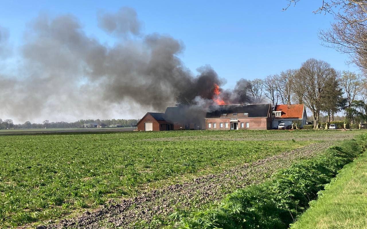 Grote brand in restaurant Witteveen 