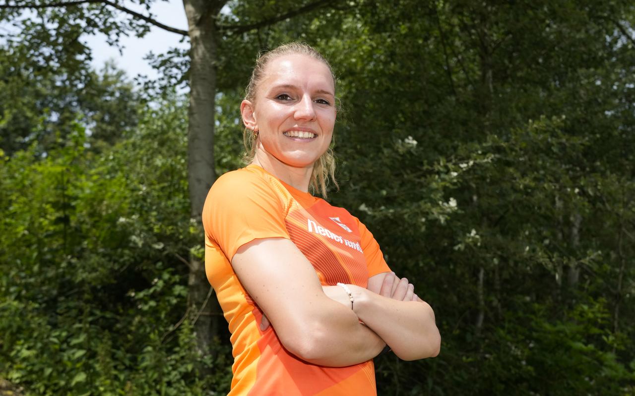 Leonie van Vliet: ,,Ik verbaasde mezelf met die tijd van 11,29. De vorm is er.’’ Leonie van Vliet: ,,Ik verbaasde mezelf met die tijd van 11,29. De vorm is er.’’