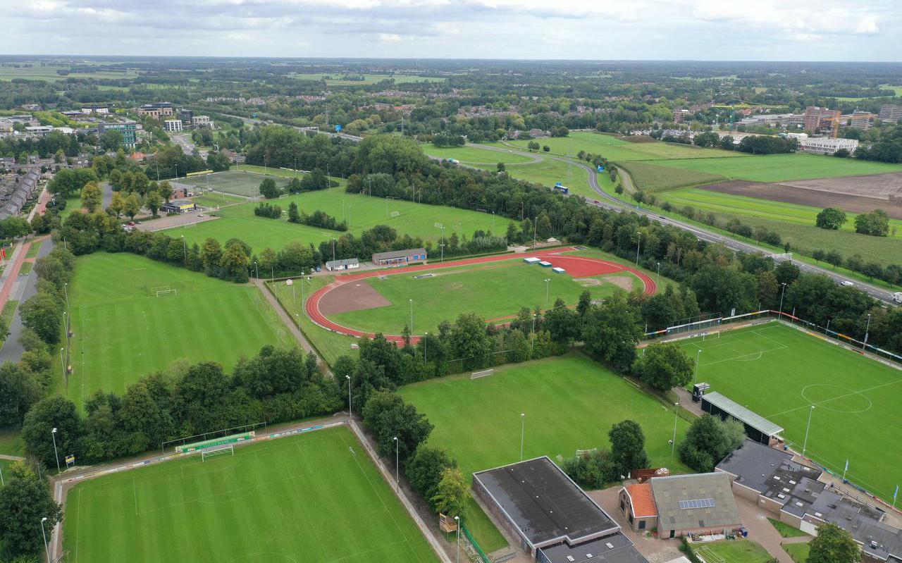 Het huidige sportpark Ezinge. Nu nog de basis van de voetbalclubs Alcides, MSC en FC Meppel én van atletiekvereniging De Sprinter.
