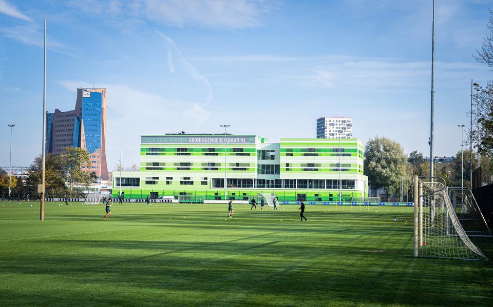 Sportpark Corpus den Hoorn waar FC Groningen graag wil blijven maar mogelijk toch vertrekt. 
